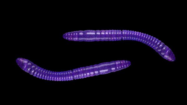 Fatty D'Worm Tournament 55 020 PURPLE WITH GLITTER