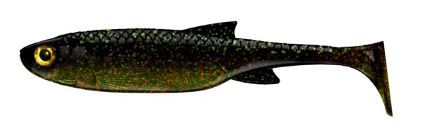 Libra Lures - Kraken Shad - 132 Motor Oil Green.jpg